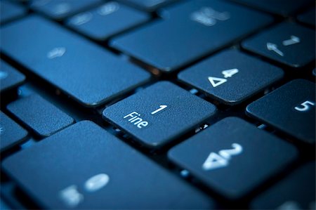 simsearch:400-04698351,k - Close up on a black keyboard of a laptop Stock Photo - Budget Royalty-Free & Subscription, Code: 400-05234219