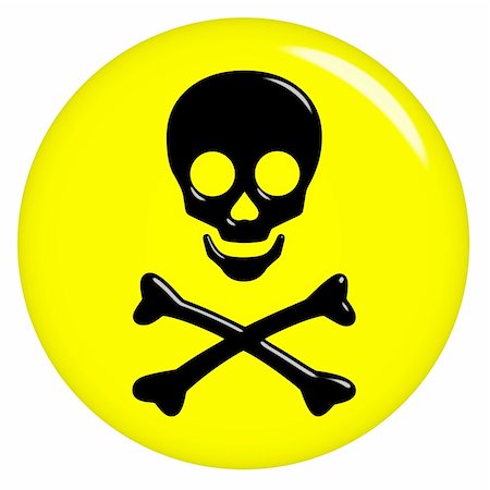 pirate dead - 3d death sign isolated in white Stock Photo - Budget Royalty-Free & Subscription, Code: 400-05234474