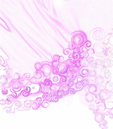 reich (artist) - beautiful background with curly spirals and veils Fotografie stock - Microstock e Abbonamento, Codice: 400-05234935