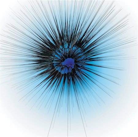 reich (artist) - futuristic background with blue stylish thisle Fotografie stock - Microstock e Abbonamento, Codice: 400-05234955