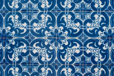 simsearch:400-08962382,k - Detail of Portuguese glazed tiles. Stock Photo - Budget Royalty-Free & Subscription, Code: 400-05235137