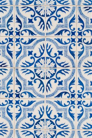 simsearch:400-08962382,k - Detail of Portuguese glazed tiles. Stock Photo - Budget Royalty-Free & Subscription, Code: 400-05235138