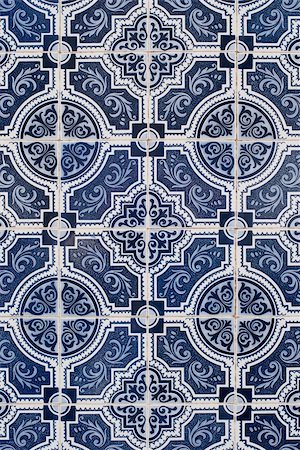 simsearch:400-08962382,k - Detail of Portuguese glazed tiles. Stock Photo - Budget Royalty-Free & Subscription, Code: 400-05235139