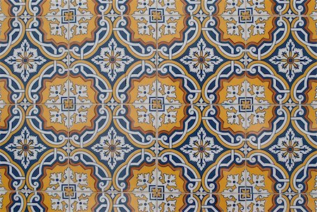 simsearch:400-08962382,k - Detail of Portuguese glazed tiles. Stock Photo - Budget Royalty-Free & Subscription, Code: 400-05235144