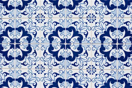 simsearch:400-08962382,k - Detail of Portuguese glazed tiles. Stock Photo - Budget Royalty-Free & Subscription, Code: 400-05235146