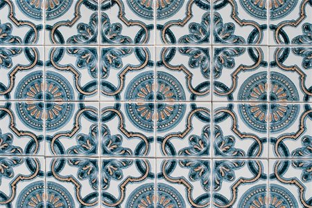 simsearch:400-08962382,k - Detail of Portuguese glazed tiles. Stock Photo - Budget Royalty-Free & Subscription, Code: 400-05235140