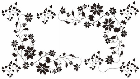 simsearch:400-05234537,k - drawing of flower in a white background Fotografie stock - Microstock e Abbonamento, Codice: 400-05235224