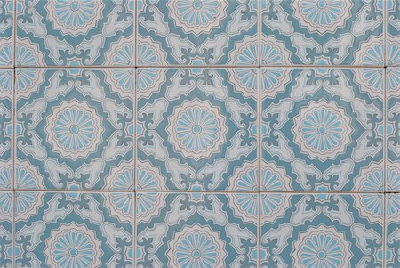 simsearch:400-08962382,k - Detail of Portuguese glazed tiles. Stock Photo - Budget Royalty-Free & Subscription, Code: 400-05235382