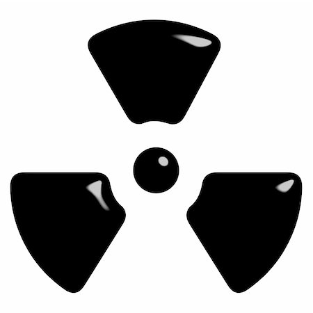 simsearch:400-05233482,k - 3d radioactive symbol isolated in white Foto de stock - Super Valor sin royalties y Suscripción, Código: 400-05235404