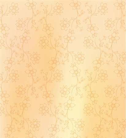 simsearch:400-05236331,k - illustration drawing of beautiful yellow flower pattern Foto de stock - Super Valor sin royalties y Suscripción, Código: 400-05235565