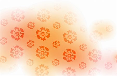 simsearch:400-05233462,k - illustration drawing of beautiful orange flower pattern Stock Photo - Budget Royalty-Free & Subscription, Code: 400-05235664