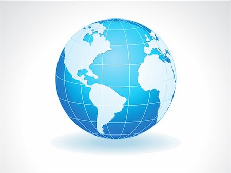 simsearch:400-04160729,k - abstract detailed shiny globe vector illustration Stockbilder - Microstock & Abonnement, Bildnummer: 400-05235733