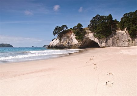 Hahei at Cathedral Cove on the Coromandel Penninsula, New Zealand. Photographie de stock - Aubaine LD & Abonnement, Code: 400-05236309