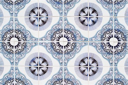 simsearch:400-08962382,k - Detail of Portuguese glazed tiles. Stock Photo - Budget Royalty-Free & Subscription, Code: 400-05236775