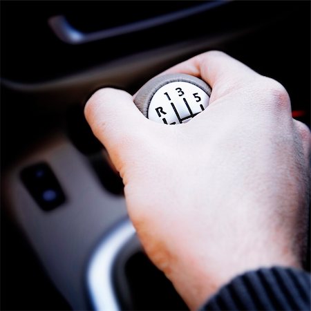 fast car close up - Man hand changing the speed. Stock Photo - Budget Royalty-Free & Subscription, Code: 400-05237115