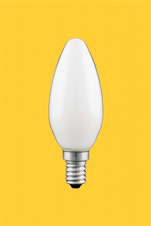 simsearch:400-04303624,k - A light bulb isolated on a solid color background. Stockbilder - Microstock & Abonnement, Bildnummer: 400-05237649
