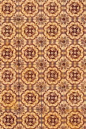 designer of interior decoration - Detail of Portuguese glazed tiles. Stock Photo - Budget Royalty-Free & Subscription, Code: 400-05237664