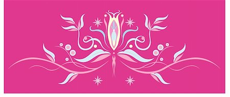 simsearch:400-05236333,k - drawing of beautiful flower pattern in a pink background Foto de stock - Super Valor sin royalties y Suscripción, Código: 400-05237900