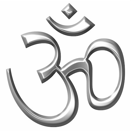 shakti - 3d silver Hinduism symbol isolated in white Stock Photo - Budget Royalty-Free & Subscription, Code: 400-05238067