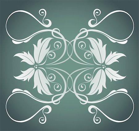 simsearch:400-05236331,k - illustration drawing of beautiful white flower pattern in deep color background Foto de stock - Super Valor sin royalties y Suscripción, Código: 400-05238618