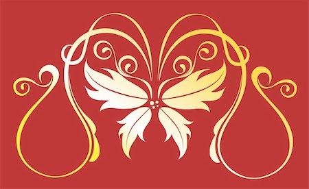 simsearch:400-05234537,k - drawing of beautiful flower pattern in a red background Fotografie stock - Microstock e Abbonamento, Codice: 400-05238620