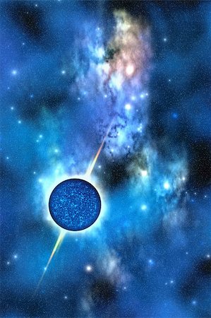 simsearch:400-08500640,k - A large star with concentrated matter hovers in the cosmos. Stock Photo - Budget Royalty-Free & Subscription, Code: 400-05238898