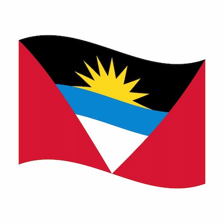 Illustration of the national flag antigua barbuda floating Stock Photo - Budget Royalty-Free & Subscription, Code: 400-05239226