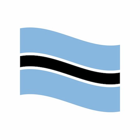 Illustration of the national flag of botswana floating Foto de stock - Super Valor sin royalties y Suscripción, Código: 400-05239246