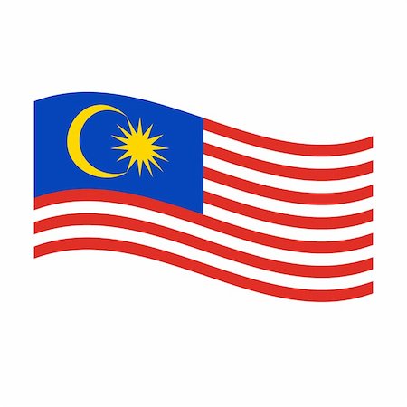 simsearch:400-05239226,k - Illustration of the national flag of malaysia floating Stock Photo - Budget Royalty-Free & Subscription, Code: 400-05239317