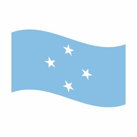 simsearch:400-05239226,k - Illustration of the national flag of micronesia floating Stock Photo - Budget Royalty-Free & Subscription, Code: 400-05239324