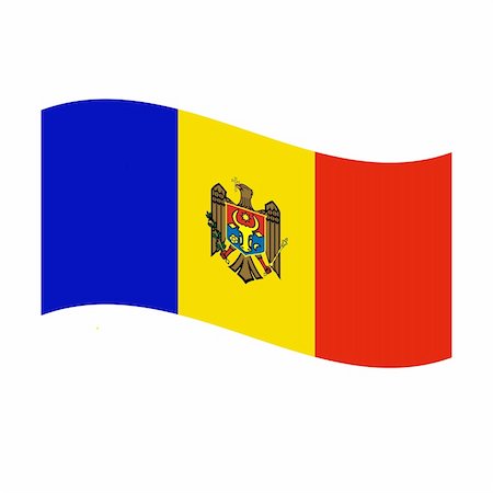 simsearch:400-05239226,k - Illustration of the national flag of moldova floating Stock Photo - Budget Royalty-Free & Subscription, Code: 400-05239325