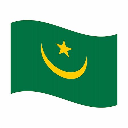 simsearch:400-05239226,k - Illustration of the national flag of mauritania floating Stock Photo - Budget Royalty-Free & Subscription, Code: 400-05239321