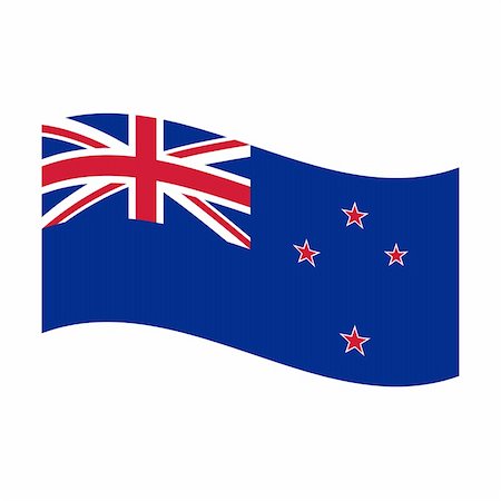 simsearch:400-05239226,k - Illustration of the national flag of new zealand floating Stock Photo - Budget Royalty-Free & Subscription, Code: 400-05239336