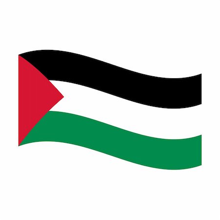 simsearch:400-05239226,k - Illustration of the national flag of palestine floating Stock Photo - Budget Royalty-Free & Subscription, Code: 400-05239345