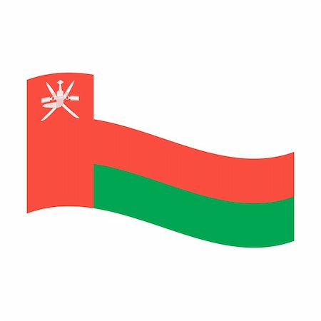 simsearch:400-05239226,k - Illustration of the national flag of oman floating Stock Photo - Budget Royalty-Free & Subscription, Code: 400-05239342