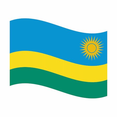 simsearch:400-05239226,k - Illustration of the national flag of rwanda floating Stock Photo - Budget Royalty-Free & Subscription, Code: 400-05239354