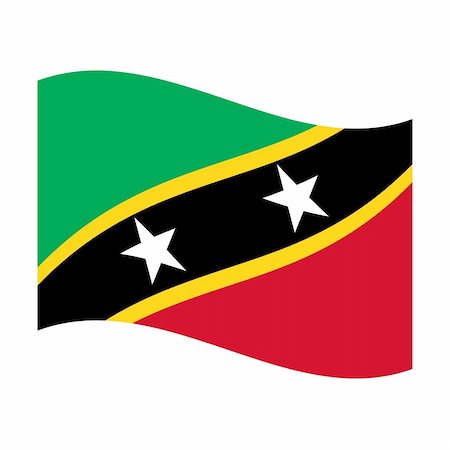 simsearch:400-05239226,k - Illustration of the national flag of saint kitts and nevis floating Stock Photo - Budget Royalty-Free & Subscription, Code: 400-05239355