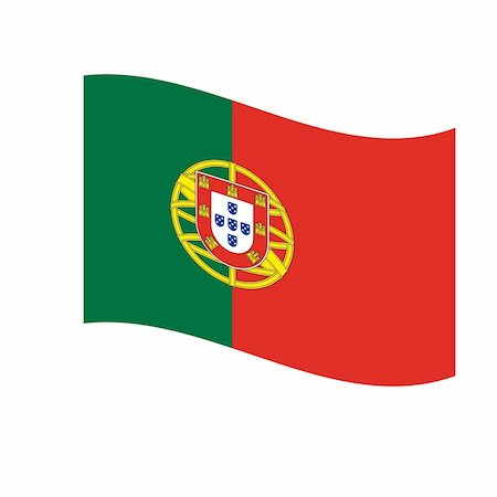 simsearch:400-05239226,k - Illustration of the national flag of portugal floating Stock Photo - Budget Royalty-Free & Subscription, Code: 400-05239352