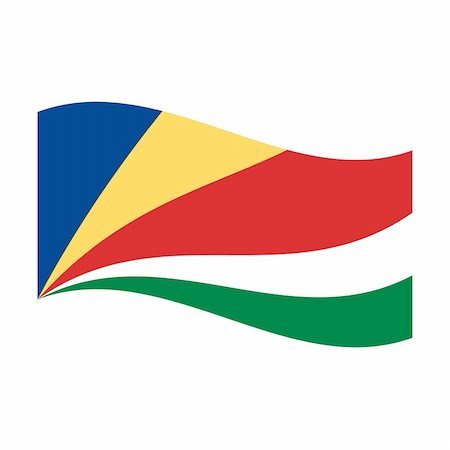 simsearch:400-05239226,k - Illustration of the national flag of seychelles floating Stock Photo - Budget Royalty-Free & Subscription, Code: 400-05239364