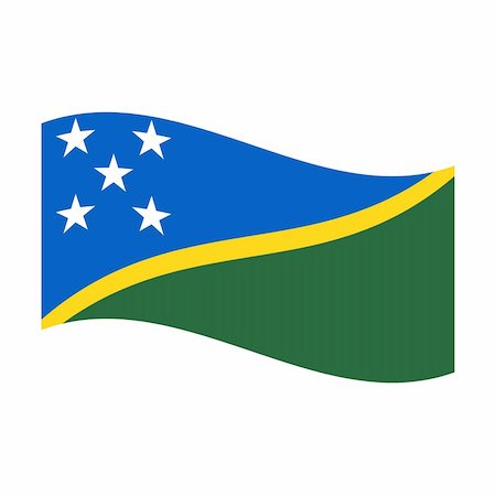 solomon - Illustration of the national flag of solomon islands floating Foto de stock - Super Valor sin royalties y Suscripción, Código: 400-05239369