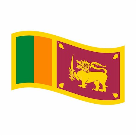 simsearch:400-05239226,k - Illustration of the national flag of sri lanka floating Stock Photo - Budget Royalty-Free & Subscription, Code: 400-05239374