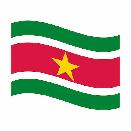 simsearch:400-05239226,k - Illustration of the national flag of suriname floating Stock Photo - Budget Royalty-Free & Subscription, Code: 400-05239376