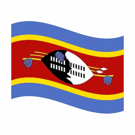 simsearch:400-05239226,k - Illustration of the national flag of swaziland floating Stock Photo - Budget Royalty-Free & Subscription, Code: 400-05239377