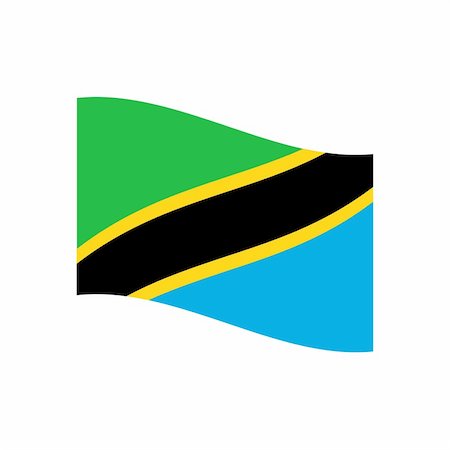 simsearch:400-05239226,k - Illustration of the national flag of tanzania floating Stock Photo - Budget Royalty-Free & Subscription, Code: 400-05239382