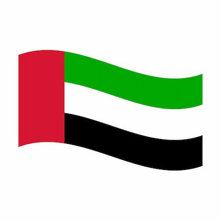 simsearch:400-05239226,k - Illustration of the national flag of united arab emirates floating Stock Photo - Budget Royalty-Free & Subscription, Code: 400-05239395
