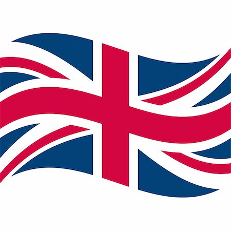 simsearch:400-05239226,k - Illustration of the national flag of united kingdom floating Stock Photo - Budget Royalty-Free & Subscription, Code: 400-05239396