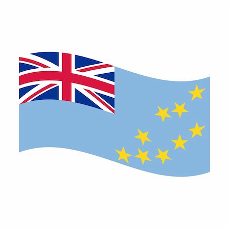 simsearch:400-05239226,k - Illustration of the national flag of tuvalu floating Stock Photo - Budget Royalty-Free & Subscription, Code: 400-05239392