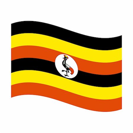 simsearch:400-05239226,k - Illustration of the national flag of uganda floating Stock Photo - Budget Royalty-Free & Subscription, Code: 400-05239393