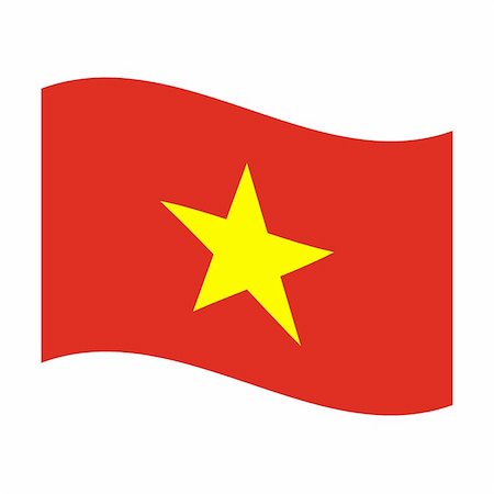 simsearch:400-05239226,k - Illustration of the national flag of vietnam floating Stock Photo - Budget Royalty-Free & Subscription, Code: 400-05239402