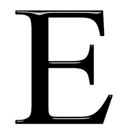 3d Greek letter Epsilon isolated in white Foto de stock - Super Valor sin royalties y Suscripción, Código: 400-05239806